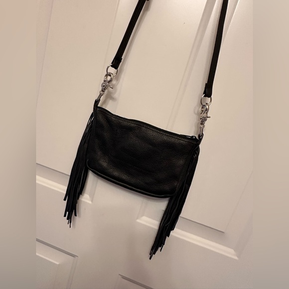 Hip Bag Company Black Leather Fringe Crossbody – Handmade USA - Picture 10 of 10